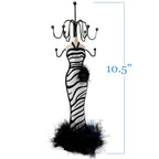 2 PCS Set Jewlery Display Shoe Ring Holder - Mannequin Necklace Display Bracelet Orgaziner (Black) - color: Black