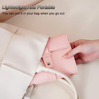 LAKE OF FIRE Earring Holder Organizer with Foldable Book Design Jewelry Book Organizer, Portable Pu Leather Travel Earring Case(Pink) - color: Pink