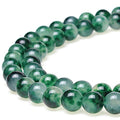 MJDCB Natural Stone Beads Purple Aventurine Round Loose Beads for DIY Necklace Bracelat Jewelry Making 15" (Moss Quartz, 8mm) - color: Moss Quartz, size: 8mm