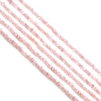 GM GemMartUSA Rose Quartz Natural Raw Chip Beads Strands | Semi-Precious | AAA+ Quality 1 Strand 34” | DIY Bracelet Jewelry Making, Healing Crystal Craft| 4-6mm - Pink-Color Gemstones (CHRQ-70001) - color: Rose Quartz (CHRQ-70001)