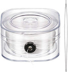 Yaomiao 90 m 0.8 mm Elastic String Elastic Bead Cord Clear Stretchy Bracelet Beading Thread with Beading Needle for Jewelry Bracelet Making