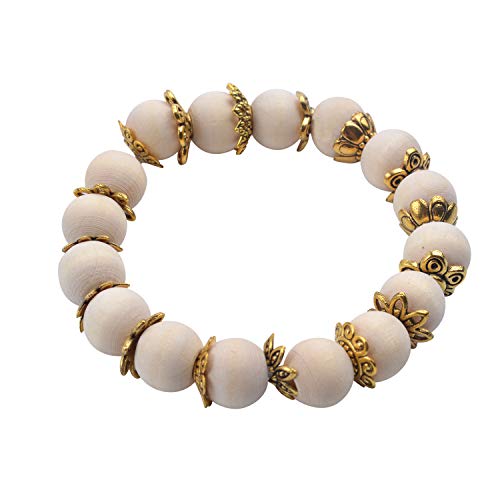 Jdesun 120g Bead Caps with A Clear Storage Box, Tibetan Gold Beads Spacers Jewelry Findings Accessories for Jewelry Making 300-350 Pieces - color: Gold