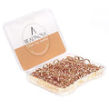 BEADNOVA 8mm Open Jump Rings Rose Gold Jump Rings for Jewelry Making and Keychains (300Pcs) - color: Rose Gold, size: 8mm