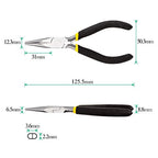 SPEEDWOX Long Nose Pliers 5 Inches Mini Fine Chain Nose Pliers for Hard to Reach Confined Areas Smooth Jaws for Grasping Small Objects Jewelry Making Repairing Beading DIY Tools - size: Long Nose Pliers
