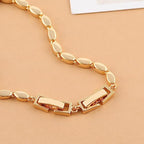 Gold Necklace Bracelet Extender for Women, 4pcs Foldover Extension Jewelry Clasps for Jewelry Making - color: Gold