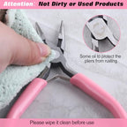 930 Pcs Jump Rings Lobster Clasps with Jewelry Pliers for Jewelry Making and Repair, Needle Nose, Round Nose Pliers and Wire Cutter, Tweezer, Thimble Ring for Wire Wrapping, Bracelets Crafts - style: Jewelry Making Tools Kit