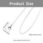 30 Pack Necklace Chains Bulk, Silver Chain Necklace, 1.5mm Stainless Steel Necklace Chains for Jewelry Making