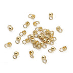 BEADIA 14K Gold Plated Open Crimp Beads 4x6mm 30pcs for Jewelry Making Findings - color: 14K Open Crimp Beads, size: 4x6mm