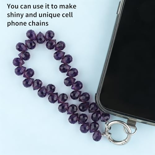 100pcs Purple Violet Faceted Crystal Glass Beads 8x10mm, Shiny Teardrop Glass Beads for Jewelry Making, Crystal Beads for Bracelet Necklace Earring DIY Craft - color: Purple Violet