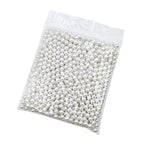 INSPIRELLE 600pcs 10mm White Art Faux Pearl Beads ABS Round Loose Spacer Beads for DIY Craft Necklaces Bracelets Jewelry Making - color: White, size: 10mm