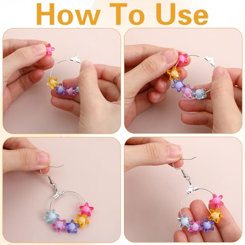 200 Pcs Earring Making Kit with Beading Hoop Earring Finding Component Accessories Earrings Hoops for Jewelry Making Open Back Bezel Pendants Geometric Hollow Frame Pendant for DIY Crafts Supplies