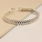 LeCalla Handmade Sterling Silver Mens Bracelets | Solid Italian 925 Chain Bracelets | Classic Designs Chain Bracelets for Men | Men's Silver Bracelet Gift for Dad, Boyfriend, Son - style: 8.5" Snake Back Pattern