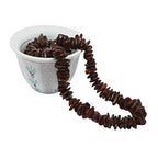 Garnet Pre Drilled Crystal Crushed Chips Beads for Bracelets Making, DIY Handmade Natural Healing Crystals (25 Inch Strand) - color: Garnet