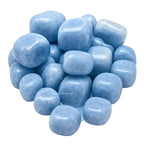 Amazing Gemstone Blue Calcite Crystal Tumbled Stones Polished Rocks - Natural Gem Stones for Healing - DIY Crystals for Protection (1 Piece) - color: Blue Calcite