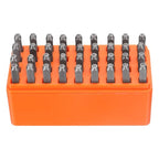 HARFINGTON 36pcs Metal Stamping Kit 5/64" (2mm) Steel Uppercase Letter and Number Punch Set (A-Z / 0-8 / "&" Symbol) Punch Press Tool with Case for Imprinting Metal Plastic Wood Leather - size: 5/64"