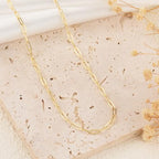 GTVOODX 33 Feet Gold Paperclip Chains for Jewelry Making Oval Soldered Stainless Steel Necklace Bulk Chain Roll Spool for DIY Bracelet Craft Supplies with Lobster Clasps Jump Rings - color: Gold Thin Paperclip Chains