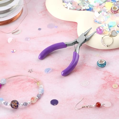 SPEEDWOX Mini Round Nose Pliers For Jewelry Making 3-Inch Small Pliers Wire Looping Pliers Wire Bending Pliers Looper Pliers Ring Bending Tool Small Needle Nose Pliers For Jewelry - style: Round Nose Pliers