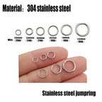 1000Pcs Small 0.6x4mm Stainless Steel Split Rings Jump Rings Connector Rings for Jewelry Making Bracelet Necklaces Earrings Keychain DIY Craft (12599-4mm) - size: 4mm
