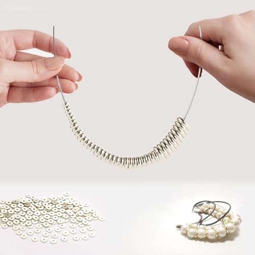 200pcs Silver Plated Brass Flat Disc Spacer Beads for DIY Bracelet, Necklace Jewelry Making (Silver-3mm) - color: Silver-3mm