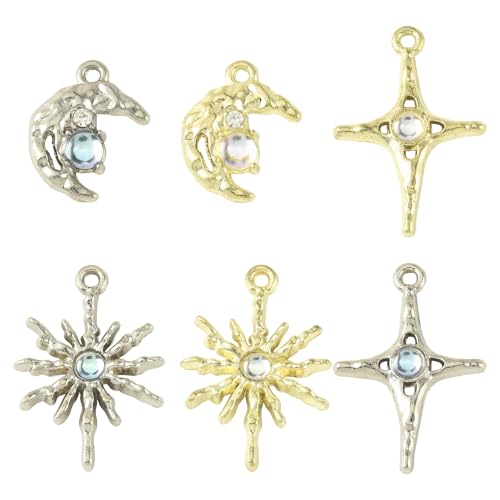 13-200Pcs Assorted Shapes Pendants Charms 14 Styles Antique Silver Bronze Tibetan Alloy Charms Vintage Pendants for Jewelry Bracelets Neckalces Earrings Keychains Making and Crafting - color: Mixed ShapesA- 30 pcs