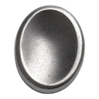 Hematite Worry Stone – Natural Polished Thumb Palm Stone for Grounding, Protection & Mental Strength – Pocket Fidget Crystal for Calm & Focus - color: Hematite