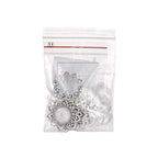 FASHEWELRY 10 Sets Alloy Flat Round Flower Edge Bezel Pendant Trays with Glass Cabochons Tibetan Style Blank Base Connector for DIY Photo Pendant Making - color: 18mm-10 Sets