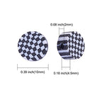 Airssory 100 Pcs Black & White Plaid Squares Beads Polymer Clay Mosaic Bead for Handmade Crafts Jewelry Making Supplies - 10x4.5mm - color: Mosaic Bead_10x4.5mm