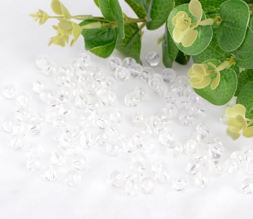 4mm 200pcs Natural Stone Round Beads Clear Quartz Crystals Genuine Stone Beading Loose Gemstone DIY Charm Smooth Beads for Bracelets Necklaces Earrings Hole Size 1mm (Clear Quartz Crystals 4mm) - color: Clear Quartz Crystals, size: 4mm