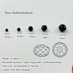 600pcs Crystal Glass Beads 3mm 4mm 6mm 8mm 10mm Rondelle Faceted Crystal Beads Spacer Beads for Necklace Bracelet Earrings DIY Jewelry Crafts Making Supplies(Black) - color: Black