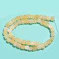 OAIITE 8MM Natural Citrine Gemstone Loose Square Cube Beads Stone Healing Power for Jewelry Making DIY Bracelet Necklace - color: Citrine