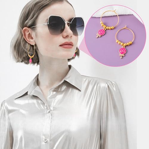 Pndeyo 280pcs Hypoallergenic Earring Beading Hoops, 20mm 25mm 30mm 35mm Round Hoop Earrings Findings, Open Earring Wire Ring Accessories for Jewelry Making- Silver & Gold - color: Gold-280pcs