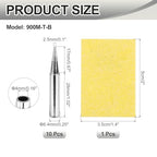 MECCANIXITY Pack of 10 900M Solder Tips Internally Heated Soldering Tips with Cleaning Sponge Pad Replacement Welding Accessories Kit for Electrical Solder Station Tip (900M-T-B) - style: 900M-T-B
