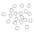 DanLingJewelry 1000 pcs 304 Stainless Steel 24 Gauge Open Jump Rings 4mm for Jewelry Making Connectors Jewelry Finding Stainless Steel Color - color: 1000 pcs - ф4mm δ 0.6mm