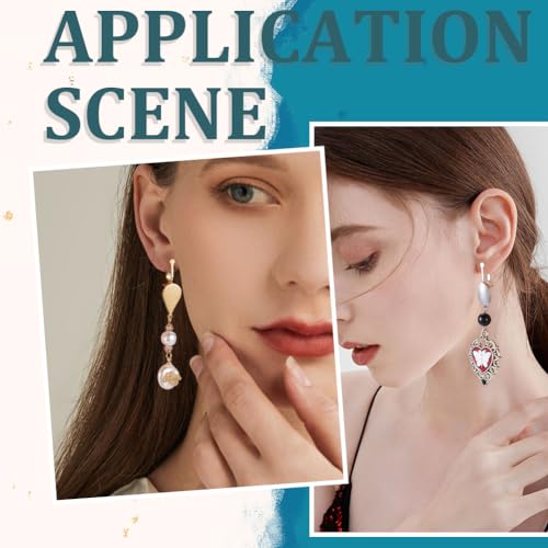 1 Box 36Pcs Clip-on Earring Converter Silver Clip Earrings Backs Brass Rose Gold Non Pierced Clip on Earring Component with Pads Earring Clips for Jewelry Making Supplies DIY Craft Beginner - color: Mixed Colors