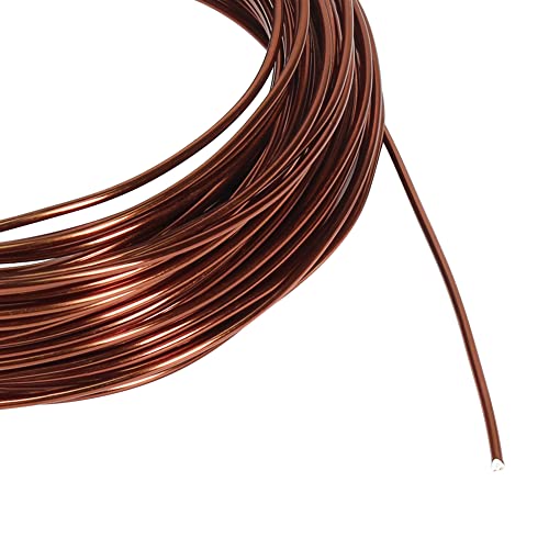 Tenn Well 12 Gauge Aluminum Wire, 100 Feet 2mm Bendable Craft Wire for Bonsai Training, Floral Making, Sculpting, Armature, Jewelry Making (Bronze) - color: Bronze