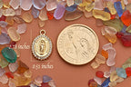 Pack of 20 Rhinestone Charms Gold Plated Pendants Pave Crystal Accessories for Necklace Bracelet Jewelry Making DIY Crafting - color: (Virgin Guadalupe)VID63701