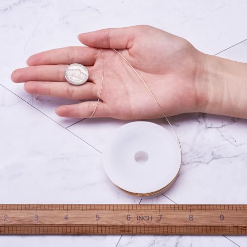 1 Roll 9.84 Feet(3m) 20 Gauge Round Copper Jewelry Bendable Wire Long-Lasting Plated Jewelry Wire Soft Artistic Wires Copper Metal Beading for Jewelry Making Crafts,Silver Color Plated - color: 20 Gauge,Silver Color Plated