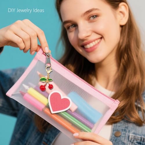 30pcs Mixed Enamel Charms Pendants for Jewelry Making Bulk lot Necklace Earrings Bracelet Craft Findings - color: Red
