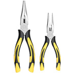 Premium Long Needle Nose Pliers-6''&8'', Paper Clamp Precision, High Carbon Steel, Soft Grip with Wire Cutter, Long Nose Cutting Pliers for Home, Fishing, Jewelry, Crafts,2pcs - style: 6in+8in