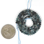 3mm Blue Tourmaline Faceted Gemstone Round Loose Beads Strand 15.5-16" DIY Jewelry Making - color: Blue Tourmaline