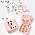 Inngeroo Mothers Day Mom Gifts from Daughter Son, Travel Jewelry Case Box Organizer Personalized Gifts for Mom Wife Women, Gift for Friend Sister Grandma Aunt, pink - style: E