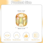 uxcell 2000 Pcs Glass Seed Beads Bulk, 4mm Mini Loose Glass Bugle Beads for DIY Earrings, Necklaces, Bracelets, Jewelry Making, Gold - color: Gold, size: 4mm