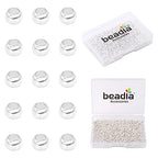 BEADIA Silver Plated Crimp Beads Non Tarnish 2.5mm 600pcs for Jewelry Making Findings - color: Crimp Beads Silver, size: 2.5mm