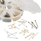 Craftdady 650pcs Mixed Color Open Eye Pins 16-30mm Iron Head Pins for Jewelry Making, Hole: 2mm - color: Mixed Colors, Open Eye Pins