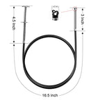 Small Caliber Flexible Grabber Tools 24'' Four-claw Pickup Tool Pick Up Items In Narrow Space Flexible Waste Picking Tool for Engine Bay/Home Sink/Earring (Not magnetic) - size: Flexible bend pick tool Non-magnetic