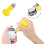 4 PCS Professional Watch Back Removal Tool，Pry Back Case Opener， Battery Replacement Set, Watch Repair Kits