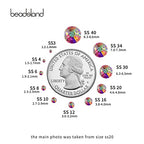 beadsland Flat Back Crystal Rhinestones Round Gems for Nail Art and Craft Glue Fix, CrystalAB (3.9-4.0mm) SS16/1440pcs - color: Crystal AB, size: SS16/1440pcs
