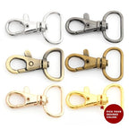 CRAFTMEMORE 3/4 Inch Trigger Snap Hooks Classic Swivel Lobster Claw Clasps Purse Lanyard Clip 20 Pack CSPS (Silver) - color: Silver