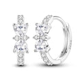 LAZA 925 Sterling Silver Hoop Earrings for Women, Sterling Silver Butterfly Hoops Colorful Flowers Hoop Huggie Earrings Hypoallergenic Jewelry Gifts for Women - color: Bowknot Earring