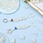 52Pcs A to Z Large Acrylic Letter Beads Rainbow Alphabet Bead with Large Hole Iridescent Opaque Clear AB Initial Alphabet Shaped Loose Spacer for Jewelry Making Keychains Charm Phone Chains - style: Style 4